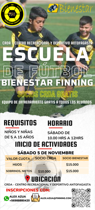 Escuela de Futbol Bienestar Finning